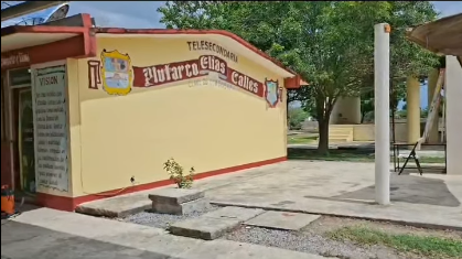 Telesecundaria Plutarco Elías Calles ubicada en el Ejido Nicolás Bravo, Abasolo Tamps.